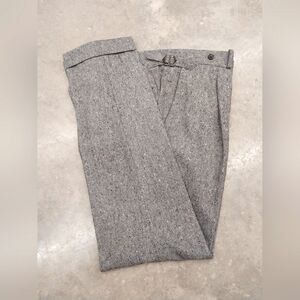 High Rise Donegal Tweed Trousers